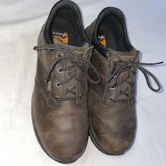 Timberland Pro Safety Toe Men’s Work Shoes Size 11 W  Brown Leather Skydex main image 6